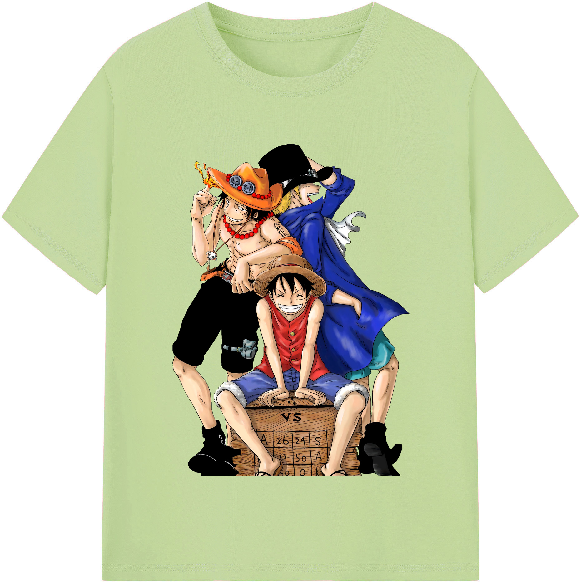 ワンピース モンキー・D・ルフィ ONE PIECE Monkey D. Luffy 綿100％半袖Tシャツ（フロントプリント）